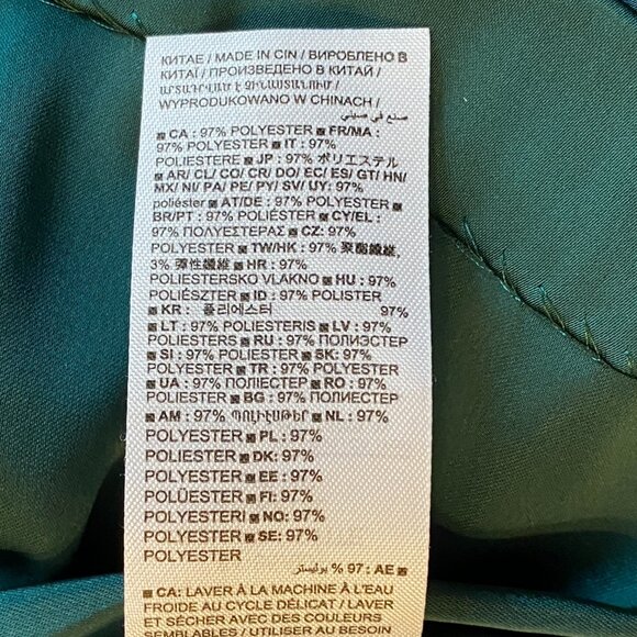 Gap Satin Wrap Sleeveless Cocktail Dress Sz XSP Emerald Green Mini Holiday Party - Picture 11 of 12